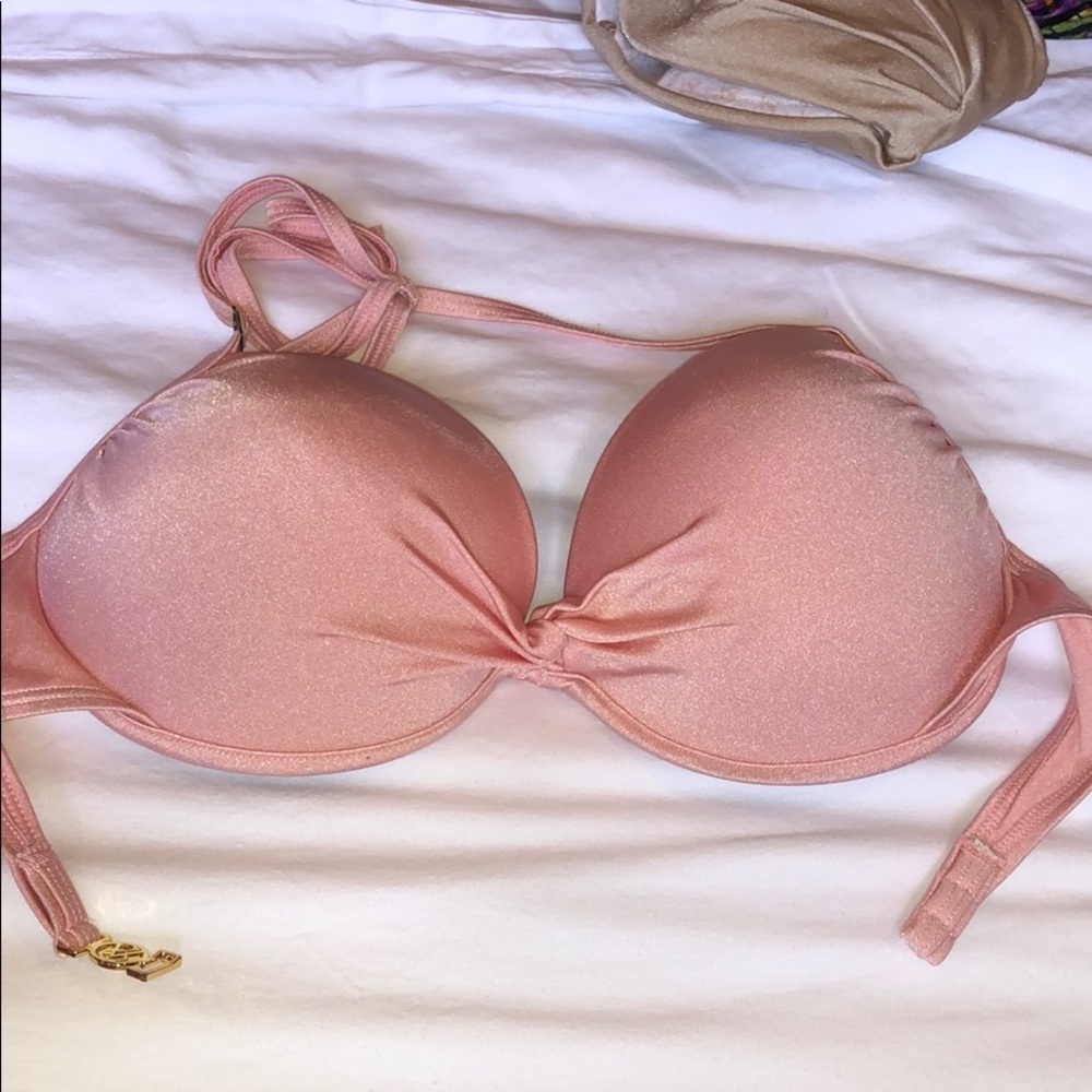 Victorias Secret padded push-up underwire swim top